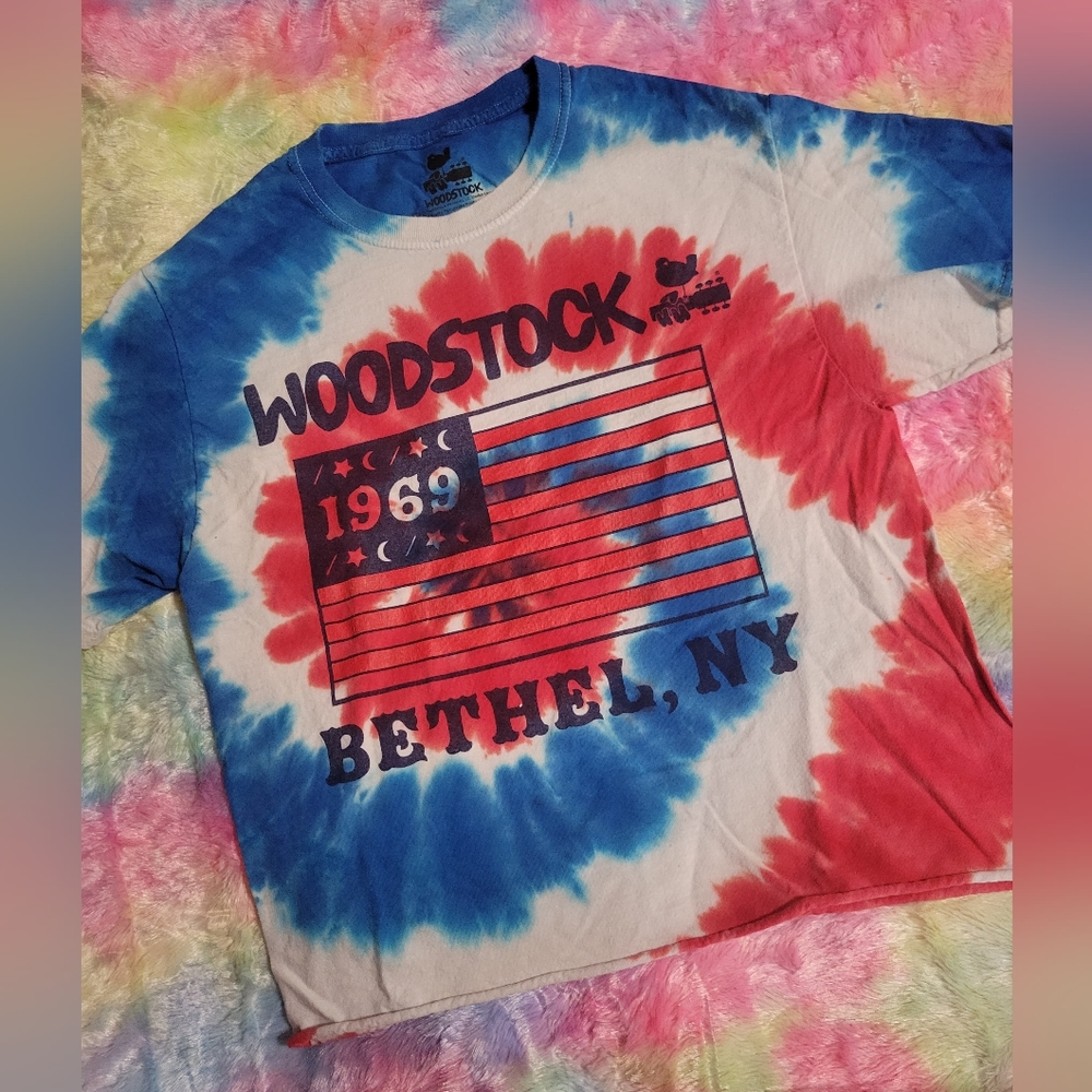 Official Woodstock 1969 Tie Dye T-Shirt